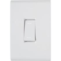 Conjunto 4x2 Com 1 Interruptor Paralelo Tramontina Liz 10 A 250 V Branco Tramontina
