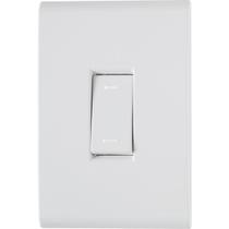 Conjunto 4x2 com 1 Interruptor Paralelo Tramontina Liz 10 A 250 V Branco