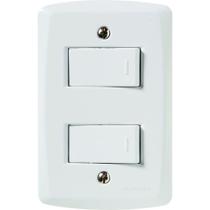 Conjunto 4x2 Com 1 Interruptor Simples 10 A 250 V E 1 Interruptor Paralelo 10 A 250 V Lux