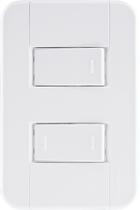 Conjunto 4x2 com 1 Interruptor Simples 10 A 250 V e 1 Interruptor Paralelo 10 A 250 V Tramontina Tab