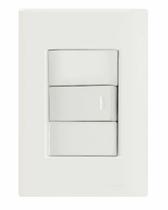 Conjunto 4x2 com 1 Interruptor Simples 10 A 250 V Tramontina Giz Branco