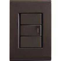 Conjunto 4x2 com 1 Interruptor Simples 10 A 250 V Tramontina Liz Grafite