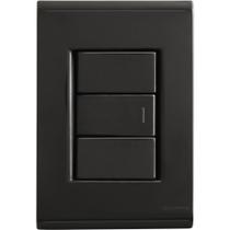 Conjunto 4x2 com 1 Interruptor Simples 10 A 250 V Tramontina Liz Grafite