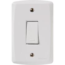 Conjunto 4x2 Com 1 Interruptor Simples 10 A 250 V Tramontina Lux2 Branco Tramontina
