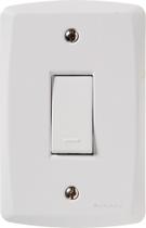 Conjunto 4x2 com 1 Interruptor Simples 10 A 250 V Tramontina Lux2 Branco