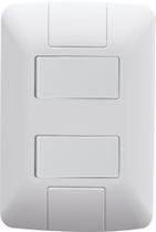 Conjunto 4x2 com 1 Interruptor Simples 6 A 250 V e 1 Interruptor Paralelo 6 A 250 V Tramontina Aria