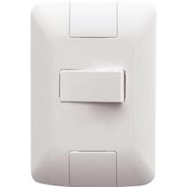 Conjunto 4x2 Com 1 Interruptor Simples Horizontal Tramontina Aria 6 A 250 V Branco Tramontina