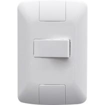 Conjunto 4x2 com 1 Interruptor Simples Horizontal Tramontina Aria 6 A 250 V Branco