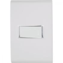 Conjunto 4x2 com 1 Interruptor Simples Horizontal Tramontina Liz 10 A 250 V Branco