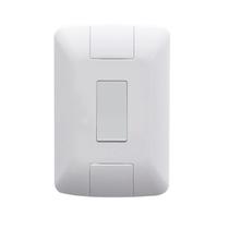 Conjunto 4x2 com 1 Interruptor Simples Tramontina Aria 6 A 250 V Branco