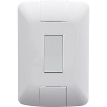 Conjunto 4x2 com 1 Interruptor Simples Tramontina Aria 6 A 250 V Branco