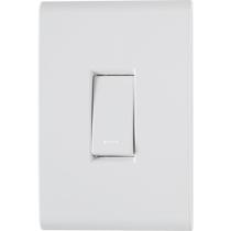 Conjunto 4x2 com 1 Interruptor Simples Tramontina Liz 10 A 250 V Branco 120 unidades
