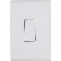Conjunto 4x2 Com 1 Interruptor Simples Tramontina Liz 10 A 250 V Branco 120 Unidades Conjunto 4x2 Com 1 Interruptor Simples Tramontina Liz 10 A 250 V Branco 120 Unidades