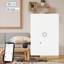Conjunto 4x2 com 1 Interruptor Touch Inteligente Wifi - Alexa Branco MarGirius