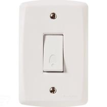 Conjunto 4x2 Com 1 Pulsador Campainha 10 A 250 V Tramontina Lux2 Branco Tramontina Conjunto 4x2 Com 1 Pulsador Campainha 10 A 250 V Tramontina Lux2 Branco Tramontina