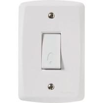 Conjunto 4x2 com 1 Pulsador Campainha 10 A 250 V Tramontina Lux2 Branco Conjunto 4x2 com 1 Pulsador Campainha 10 A 250 V Tramontina Lux2 Branco