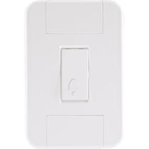 Conjunto 4x2 Com 1 Pulsador Campainha 10 A 250 V Tramontina Tablet Branco Tramontina Conjunto 4x2 Com 1 Pulsador Campainha 10 A 250 V Tramontina Tablet Branco Tramontina
