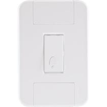 Conjunto 4x2 com 1 Pulsador Campainha 10 A 250 V Tramontina Tablet Branco Conjunto 4x2 com 1 Pulsador Campainha 10 A 250 V Tramontina Tablet Branco