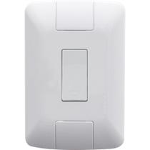 Conjunto 4x2 Com 1 Pulsador Campainha Tramontina Aria 6 A 250 V Branco Tramontina Conjunto 4x2 Com 1 Pulsador Campainha Tramontina Aria 6 A 250 V Branco Tramontina