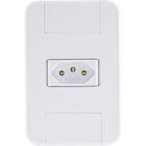 Conjunto 4x2 Com 1 Tomada 2p+t 10 A 250 V Tramontina Tablet Branco Conjunto 4x2 Com 1 Tomada 2p+t 10 A 250 V Tramontina Tablet Branco