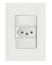 Conjunto 4x2 com 1 Tomada 2P+T 20 A 250 V Tramontina Giz Branco