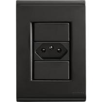 Conjunto 4x2 com 1 Tomada 2P T 20 A 250 V Tramontina Liz Grafite