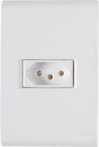 Conjunto 4x2 com 1 Tomada 2P+T Tramontina Liz 20 A 250 V Branco