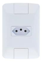 Conjunto 4x2 com 1 Tomada Aria 10a Branco Tramontin 57241010