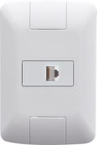 Conjunto 4x2 com 1 Tomada RJ45 cat. 6 Tramontina Aria Branco
