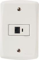 Conjunto 4x2 com 1 Tomada RJ45 cat. 6 Tramontina Lux2 Branco