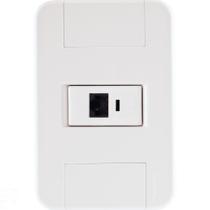 Conjunto 4x2 com 1 Tomada RJ45 cat. 6 Tramontina Tablet Branco