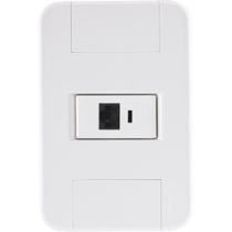 Conjunto 4x2 com 1 Tomada RJ45 cat. 6 Tramontina Tablet Branco