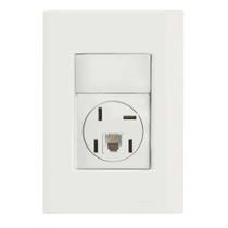 Conjunto 4x2 Com 1 Tomada Telefone 4p E Rj11 Tramontina Giz Branco Tramontina
