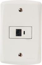Conjunto 4x2 com 1 Tomada Telefone RJ11 Lux2 Branco 57145019