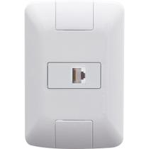 Conjunto 4x2 Com 1 Tomada Telefone Rj11 Tramontina Aria Branco Tramontina