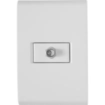 Conjunto 4x2 Com 1 Tomada Tv/sat Coaxial Branco Liz Tramontina Conjunto 4x2 Com 1 Tomada Tv/sat Coaxial Branco Liz Tramontina