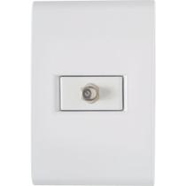 Conjunto 4x2 com 1 Tomada TV/SAT Coaxial Liz Branco Tramontina