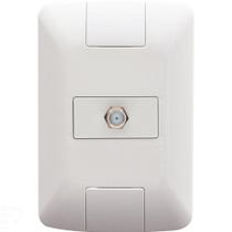 Conjunto 4x2 Com 1 Tomada Tv/sat Coaxial Tramontina Aria Branco Tramontina