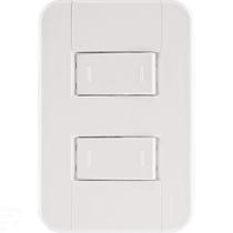 Conjunto 4x2 Com 2 Interruptores Paralelos 10 A 250 V Tramontina Tablet Branco Tramontina