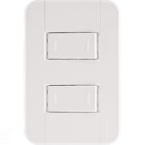 Conjunto 4x2 com 2 Interruptores Paralelos 10 A 250 V Tramontina Tablet Branco