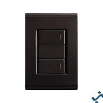 Conjunto 4x2 com 2 Interruptores Simples 10 A 250 V Tramontina Liz Grafite Cor:GrafiteAmperagem:10A Conjunto 4x2 com 2 Interruptores Simples 10 A 250 V Tramontina Liz Grafite Cor:GrafiteAmperagem:10A