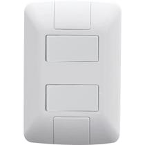 Conjunto 4x2 Com 2 Interruptores Simples 6a/250v Tramontina Aria