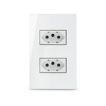 Conjunto 4x2 com 2 Tomadas 20A Branco Infiniti Margirius Conjunto 4x2 com 2 Tomadas 20A Branco Infiniti Margirius