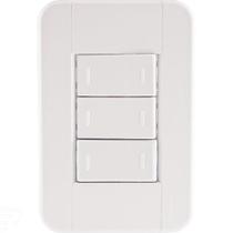 Conjunto 4x2 Com 3 Interruptores Paralelos 10 A 250 V Tramontina Tablet Branco Tramontina