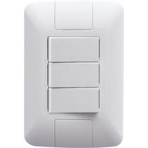 Conjunto 4x2 Com 3 Interruptores Paralelos 6 A 250 V Tramontina Aria Branco Tramontina