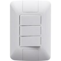 Conjunto 4x2 com 3 Interruptores Paralelos 6 A 250 V Tramontina Aria Branco Conjunto 4x2 com 3 Interruptores Paralelos 6 A 250 V Tramontina Aria Branco