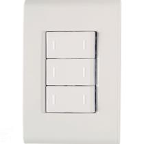 Conjunto 4x2 com 3 Interruptores Paralelos Tramontina Liz 10 A 250 V Branco