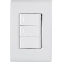 Conjunto 4x2 Com 3 Interruptores Paralelos Tramontina Liz 10 A 250 V Branco
