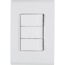 Conjunto 4x2 com 3 Interruptores Simples 10a