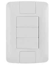 Conjunto 4x2 Com 3 Interruptores Simples 6a/250v Tramontina Aria